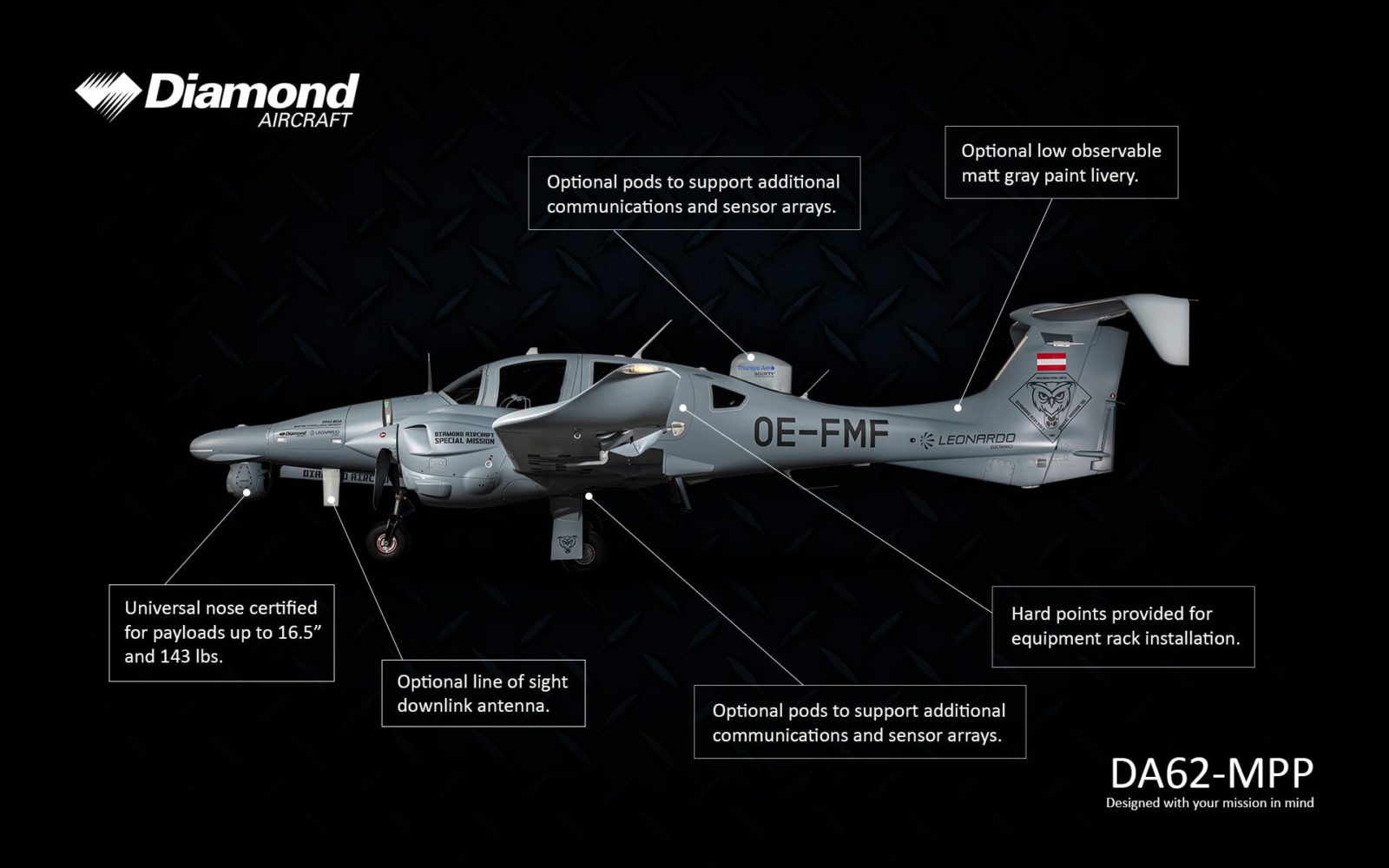 Diamond Aircraft DA62-MPP Feature List