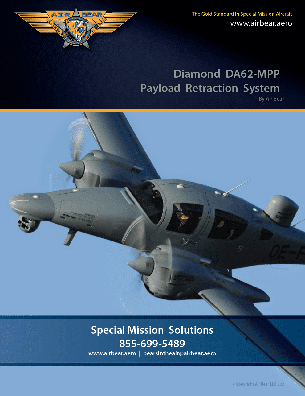 AirBear Brochure » Diamond DA62-MPP Payload Retraction System